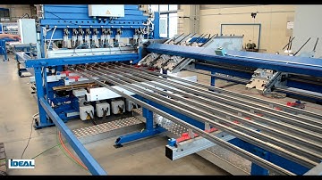 IDEAL GA series mesh welder with servo-driven cropping unit