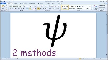 How to insert Psi symbol in Microsoft Word