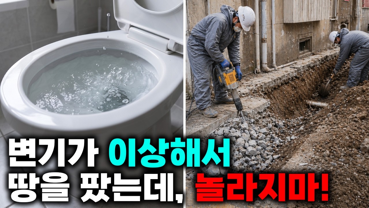위층 물을 쓰면 3층 변기가 꿀렁거리던 상가주택 현장 영상 썸네일