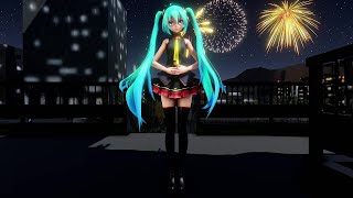 Mmd夏恋花火 Tda Game Over Miku