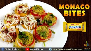 Monaco Cheese Bites | Two Types of Monaco Bites | Monaco Toppings | Abha's Kitchen