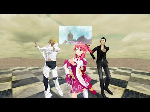 【VR180】恋愛サーキュレーション by さくらみこ イーノック ルシフェル【Hololive MMD】3D VR 8K