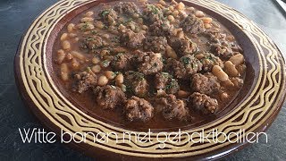 Witte Bonen Met Gehaktballetjes Loubia Recepten Oum Younes