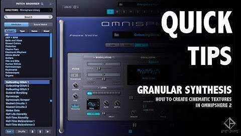 HOW TO - Omnisphere 2 - Granular Synthesis