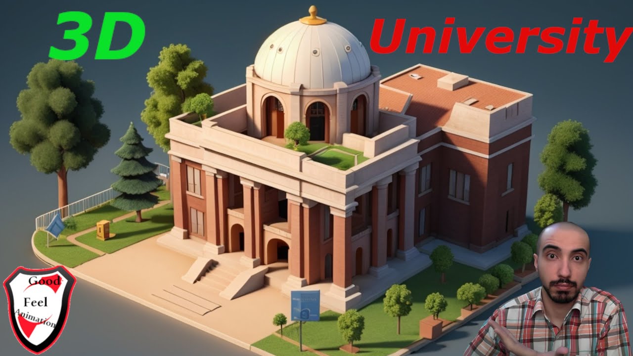 See 3d model of the university with full of details - YouTube