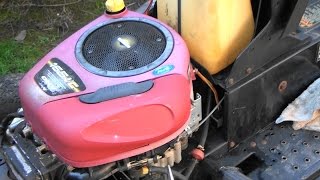 Briggs and Stratton INTEK OHV Engine: CARBURETOR REBUILD & Repair. Riding Lawnmower LEAKING GAS FIX