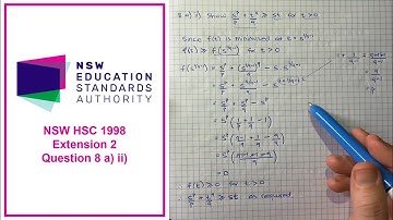 How to answer Q8 a) ii) of the 1998 HSC Mathematics Extension 2 exam
