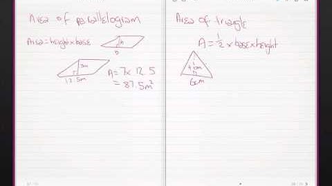 Year 7 - Area & Volume