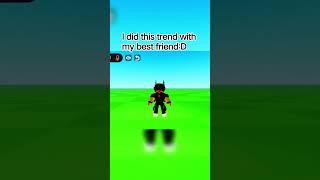 i did this trend with my best friend :D #roblox #mm2