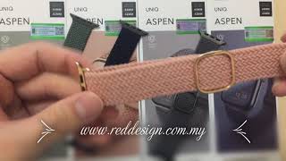 Uniq Aspen Woven Soft Breathable Comfort Strap for Apple Watch 42mm 44mm 40mm 38mm Series 3 4 5 6 SE screenshot 1