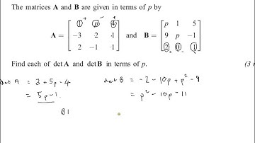 FMSP Revision: AQA FP4 June 2011 qn 1 Determinants and Inverses