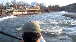 January 2012 run down Dawt Dam on the North Fork River