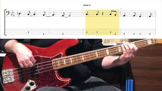 Supertramp - The Logical Song ( Bass Cover Tabs in Video )