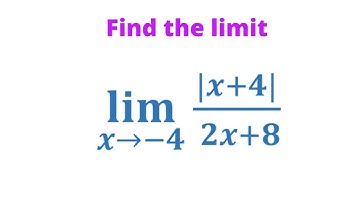 Find The Limit Of Absolute Value Function