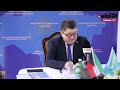 سفير كازاخستان عقد مؤتمرا صحافيا لتسليط الضوء على برنامج رئيس بلاده للإصلاحات السياسية والاقتصادية