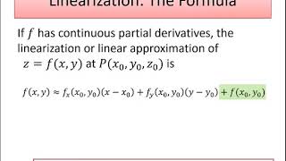 Linear Approximations