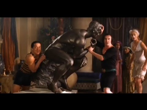 Around The World in 80 Days (2004) - Phineas Fogg is Smashes Statue scene