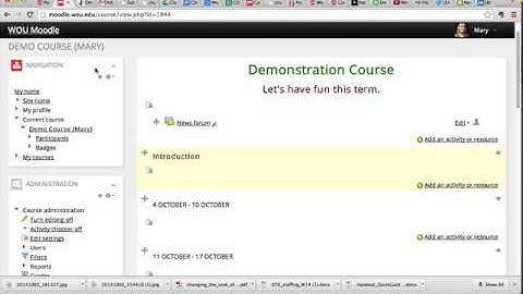 Adding and Editing HTML Blocks in Moodle