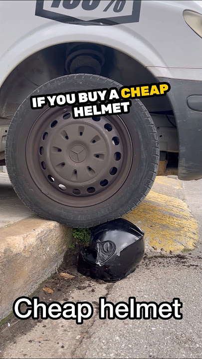 Shocking expensive helmet vs cheap helmet test 😱