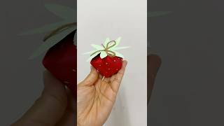 strawberry gift box🍓 #diy #shorts #craft