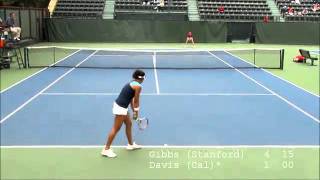 Tayler Davis Cal Vs Nicole Gibbs Stanford, March 2011