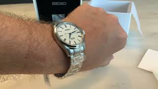 Unboxing and review of the Seiko SPB293 Presage Porcelain Watch