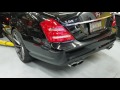 Mercedes S65 AMG with Downpipes / cut out