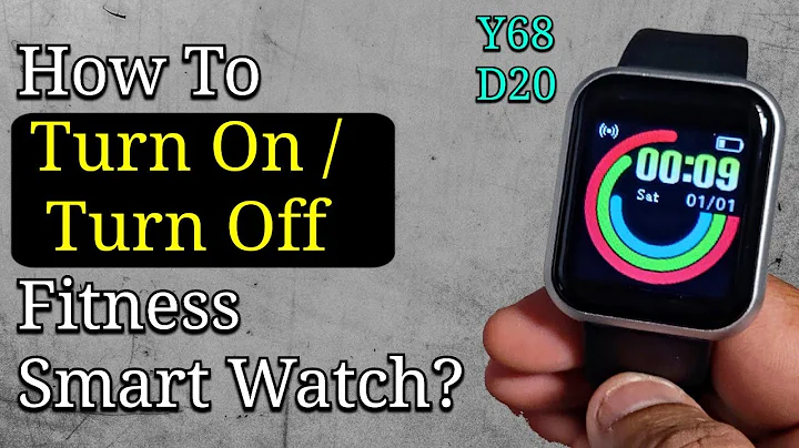 How To Turn On / Switch Off  Fitness Smart Watch? | Y68 D20 Smart Bracelet