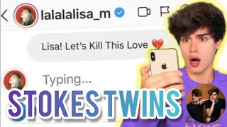Stokes Twins Sent a DM to 100 Fans on Instagram *LISA BLACKPINK REPLIED!* | Youtubers TV