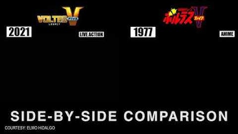 Voltes V Video Live Action (2021) vs.  Animation (1977)