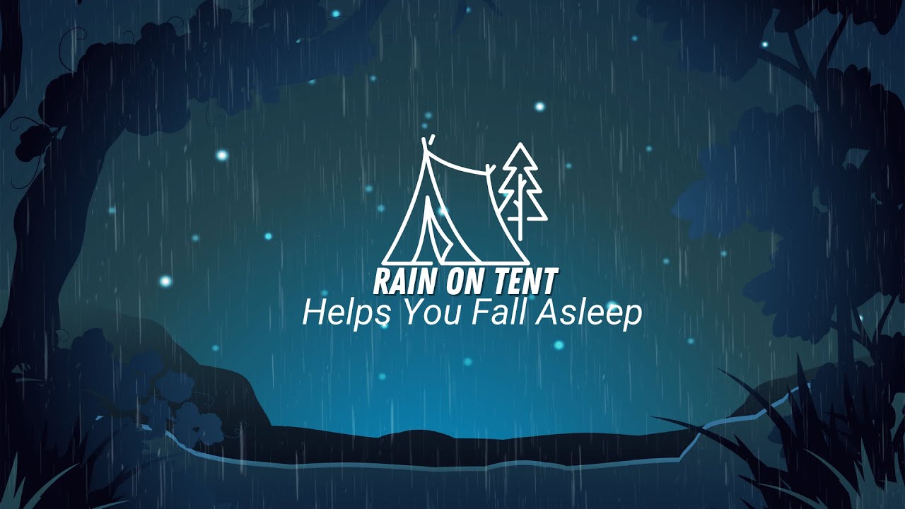 Sleepy Forest | Calming Soft Rain Falling on Tent | Relaxing Sounds for Anxiety and Sleep