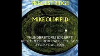 Mike Oldfield - Hergest Ridge - Thunderstorm excerpt - restored from original cassette tape chords