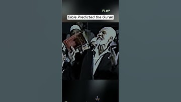 When Ahmed Deedat Proved the Bible Predicted the Quran 📖✨