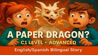 C1 Advanced Bilingual Story 🐉✨ Learn English and Spanish with The Toilet Paper Dragon