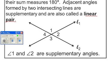 geomtry video lesson 1-5 angle relationships