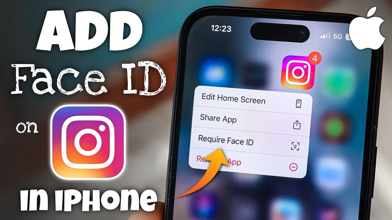 how-to-add-face-id-on-instagram-in-iphone-youtube