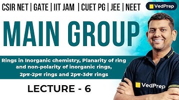 Main Group IIT JAM | Main Group Elements Chemistry CSIR NET | Lec-6 |New Syllabus |GATE|Chem Academy