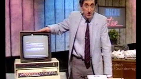 Micro Live, BBC2, 24/10/1986 (part): Word processors and IT in finance