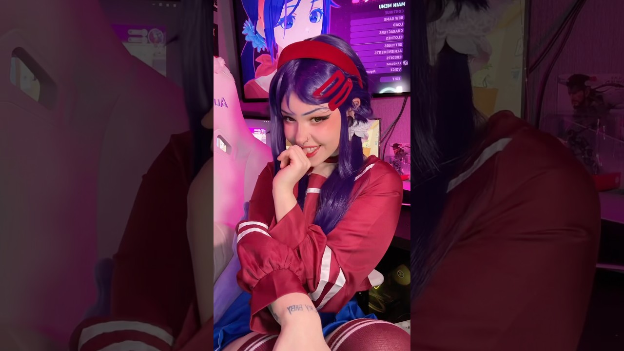 Mitaaa 💞 #cosplay #makeup #miside #mita #videogames #horrorgaming #yandere