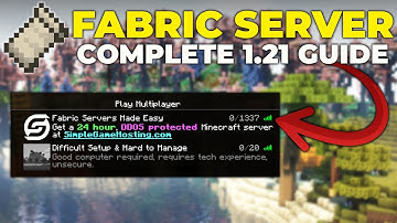 How To Make a Fabric Minecraft Server (1.21)