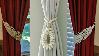 Amazing and creative ideas of macrame curtain tie backs