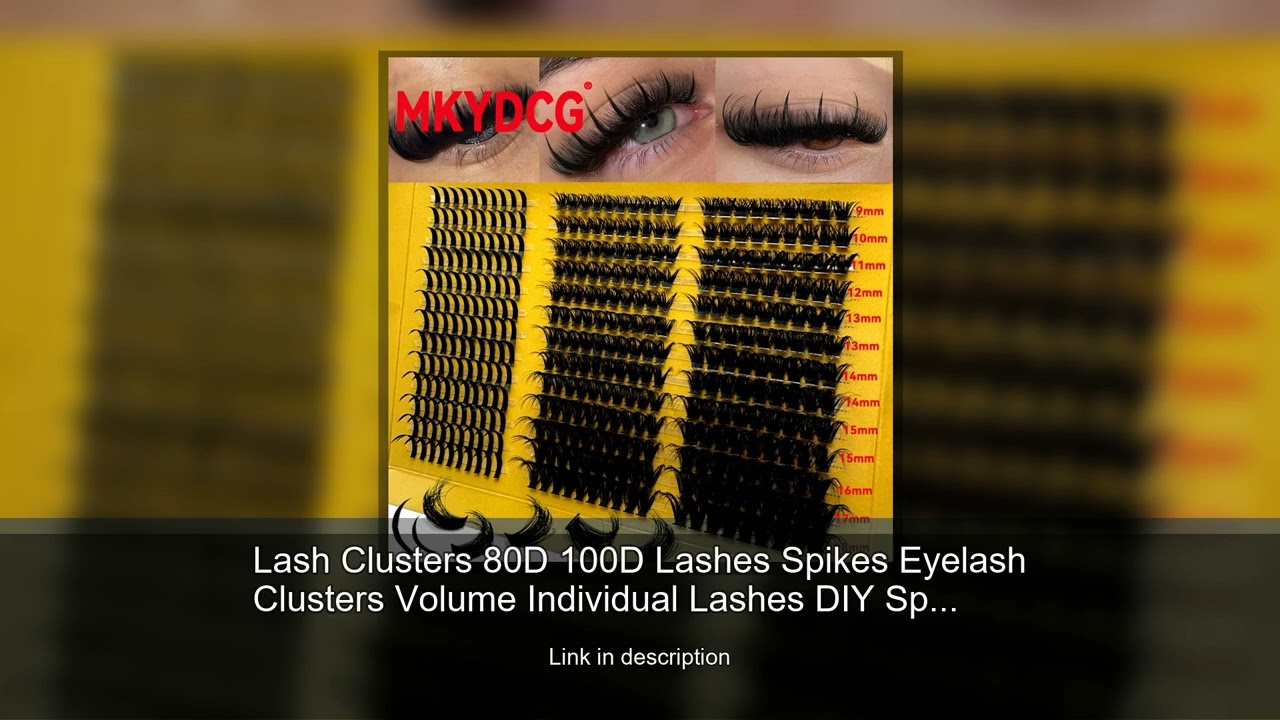 Lash Clusters 80D 100D Lashes Spikes Eyelash Clusters Volume Individual Lashes DIY Spiky Lash E