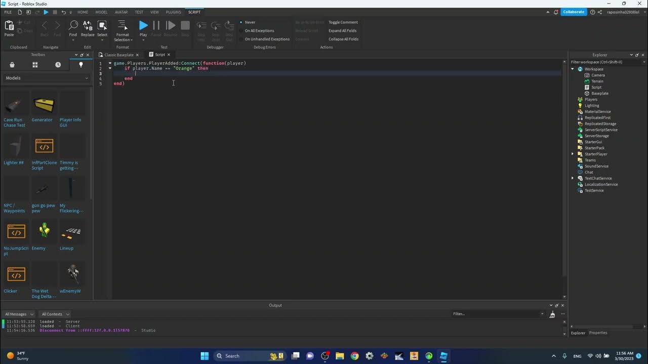 How to make admin commands in roblox studio youtube