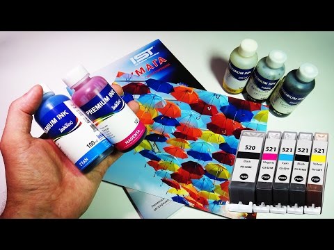 Video: Kako Napuniti Tintu U Canon Printeru