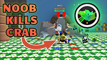 How I Killed Crab with level 8 | Bee Swarm Simulator