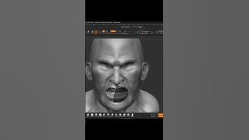 3D Sculpting on Zbrush_Expression Practice_Angry