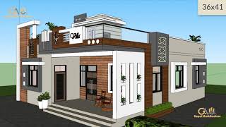 36x41 Modern Home Elevation Design | Latest Villa Design | 3D Home Design | Gopal Home Decor