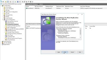 Active Roles - Configuring Replication