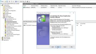 Active Roles - Configuring Replication