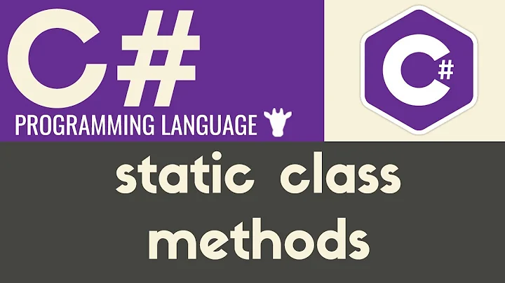 Static Methods & Classes | C# | Tutorial 30